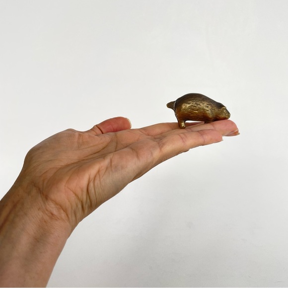 Tiny Brass Animal Figurine - Picture 2 of 16